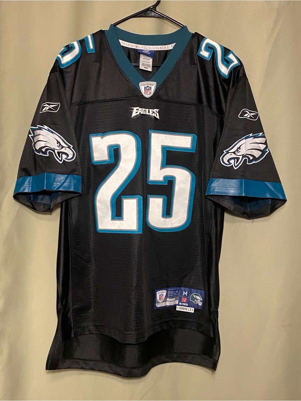 Philadelphia Eagles on Field Reebok Lashawn McCoy 25 Football Jersey M +2